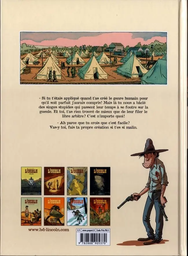 Verso de l'album Lincoln Tome 8 Le Démon des Tranchées