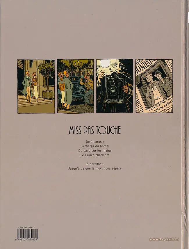 Verso de l'album Miss pas touche Tome 3 Le Prince charmant