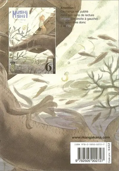 Verso de l'album Mushishi 6