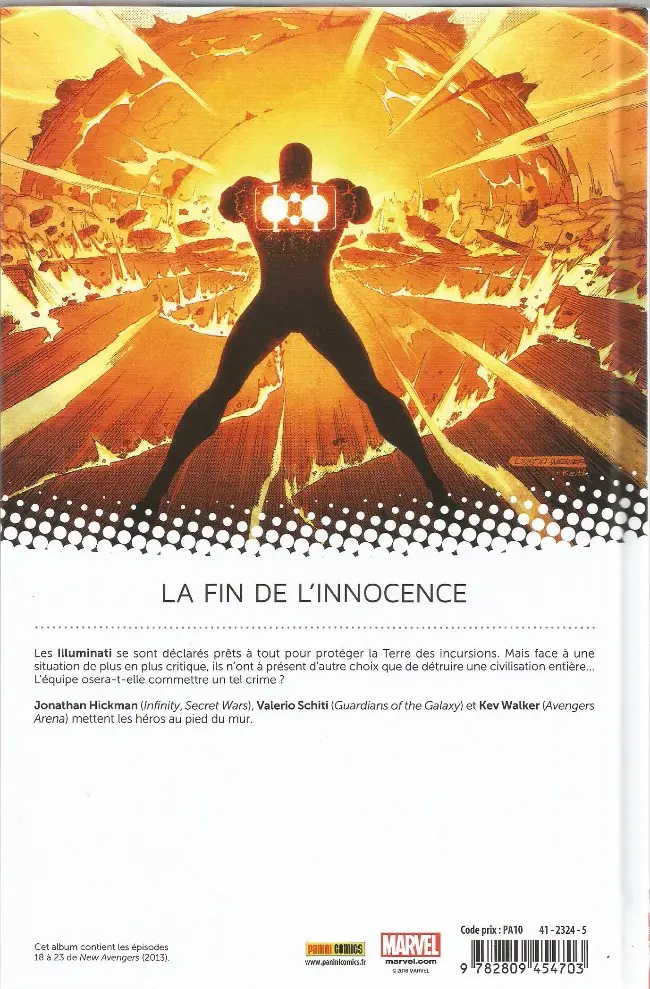 Verso de l'album The New Avengers Tome 4 Un Monde Parfait