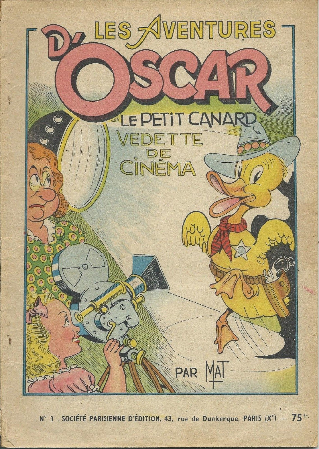 Couverture de l'album Oscar le petit canard Tome 3 Oscar le petit canard vedette de cinéma