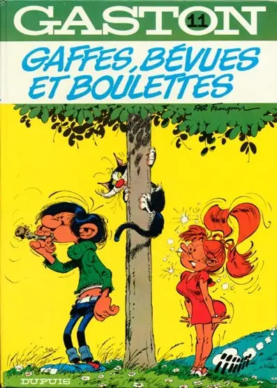 Couverture de l'album Gaston Tome 11 Gaffes, bévues et boulettes