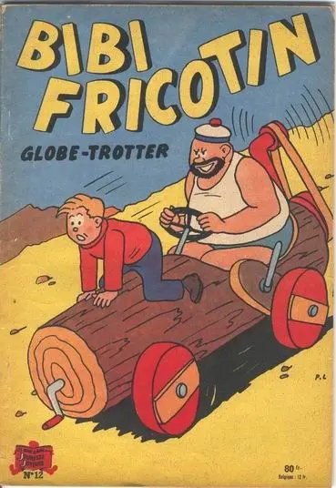 Couverture de l'album Bibi Fricotin 2e Série - Societé Parisienne d'Edition Tome 12 Bibi Fricotin globe-trotter