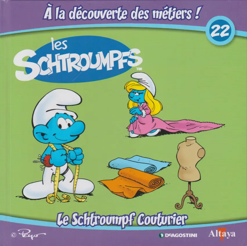 Couverture de l'album Les schtroumpfs - À la découverte des métiers ! 22 Le Schtroumpf Couturier