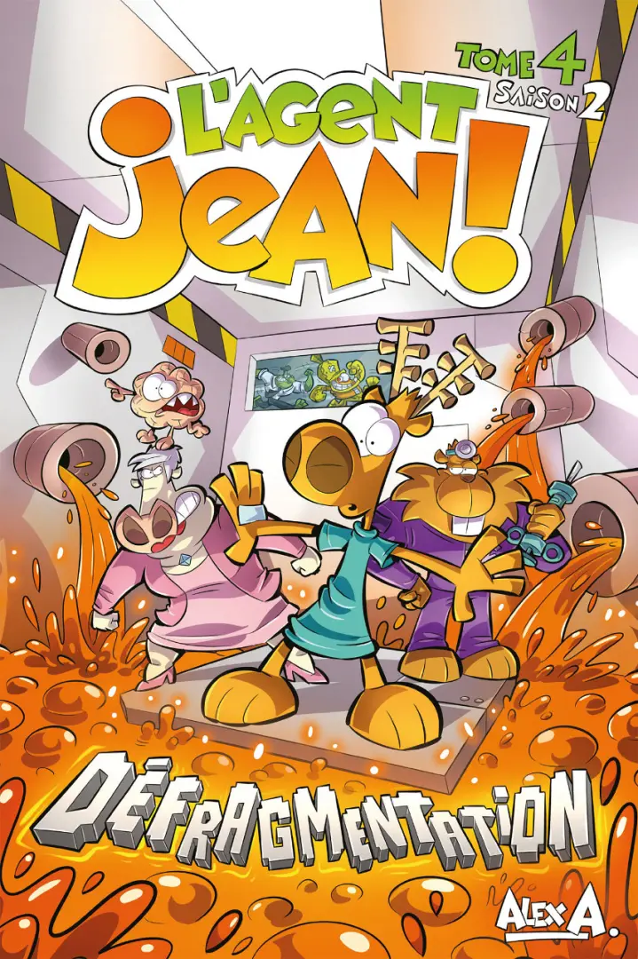 Couverture de l'album L'Agent Jean ! Saison 2 Tome 4 Défragmentation