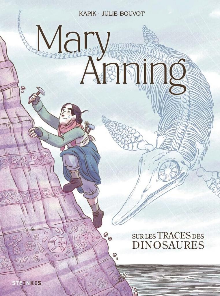 Couverture de l'album Mary Anning Sur les traces des dinosaures