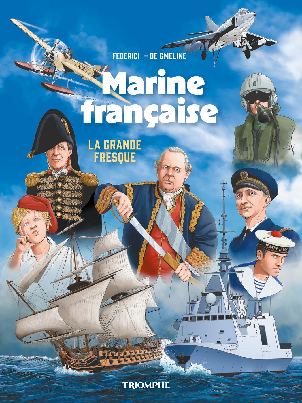 Couverture de l'album La Grande fresque de la marine Marine française