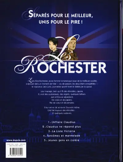 Verso de l'album Les Rochester Tome 5 Jeunes gens en colère