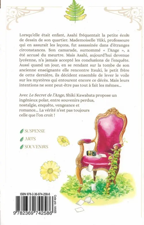 Verso de l'album Le Secret de l'ange 1
