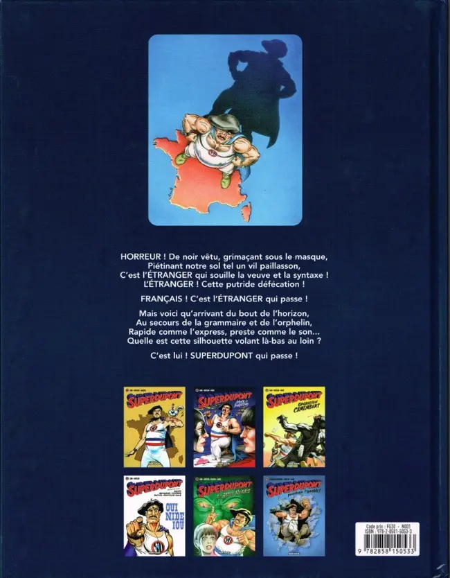 Verso de l'album SuperDupont Tome 6 Pourchasse l'ignoble !