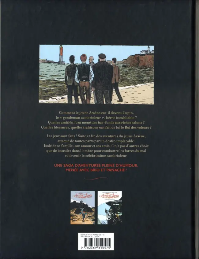 Verso de l'album Arsène Lupin - Les origines Tome 3 Il faut mourir !