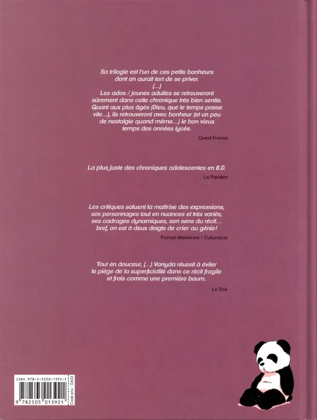 Verso de l'album Valentine Tome 1