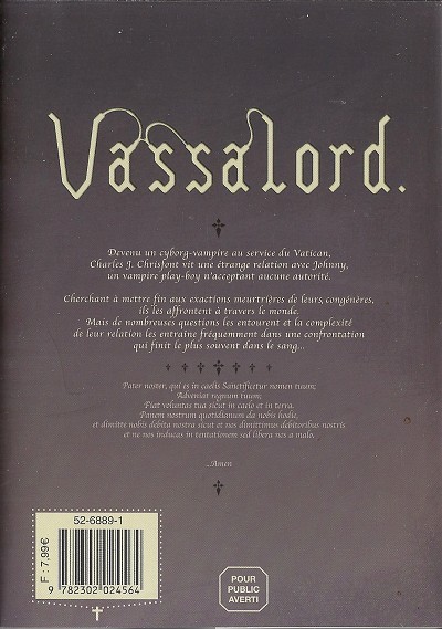 Verso de l'album Vassalord. 3
