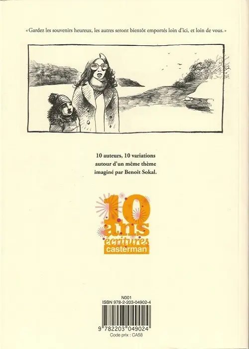 Verso de l'album La Villa sur la falaise