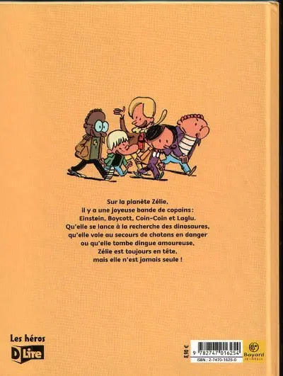 Verso de l'album Zélie et compagnie Tome 3 Planète Zélie