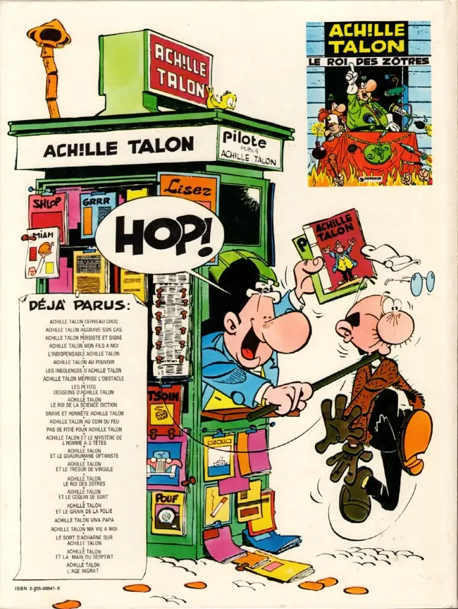 Verso de l'album Achille Talon Tome 6 Achille Talon au pouvoir