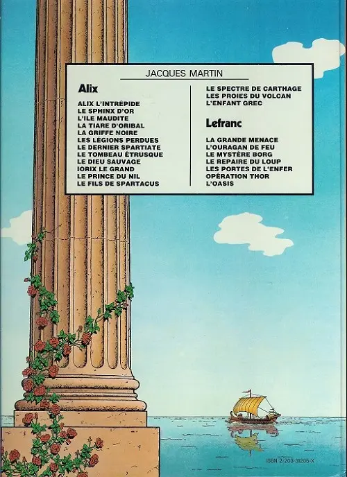 Verso de l'album Alix Tome 8 Le tombeau étrusque
