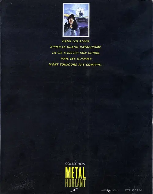 Verso de l'album Armalite 16 Tome 2 Lune blanche Armalite 16 (seconde époque)