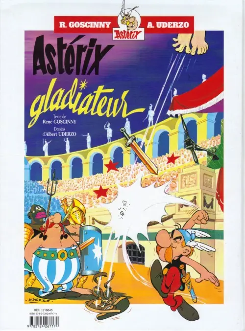Verso de l'album Astérix Tomes 3 et 4 Astérix et les Goths / Astérix gladiateur