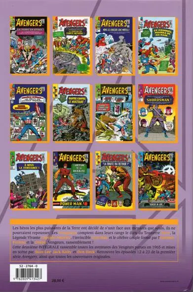 Verso de l'album The Avengers - L'intégrale Tome 2 1965