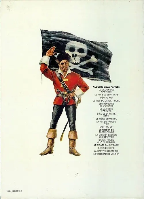 Verso de l'album Barbe-Rouge Tome 5 Les révoltés de l'Océane