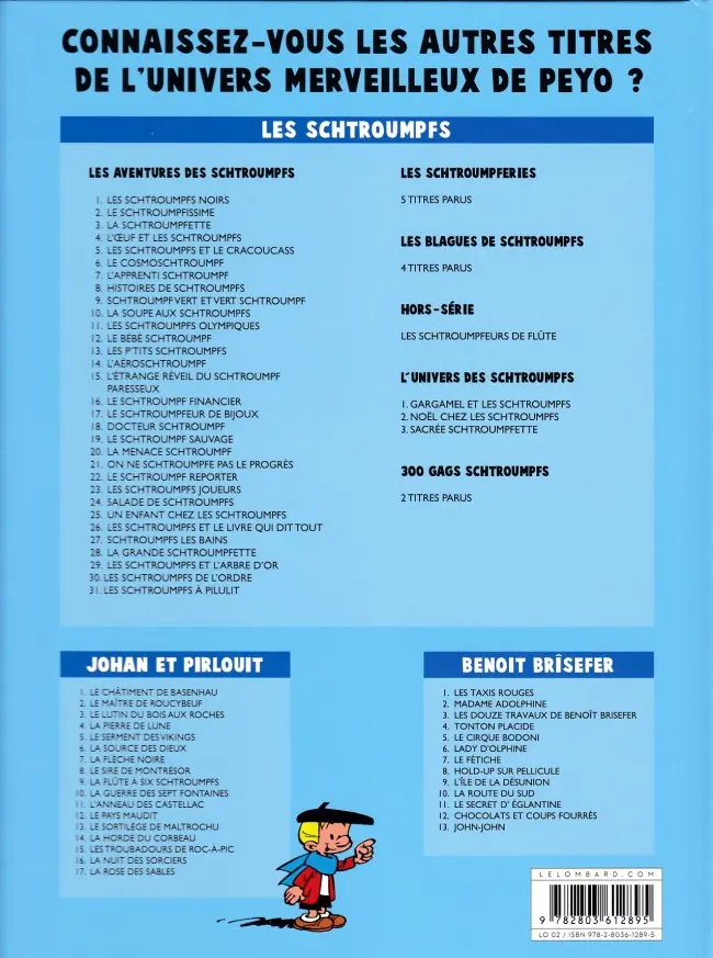 Verso de l'album Benoît Brisefer Tome 2 Madame Adolphine
