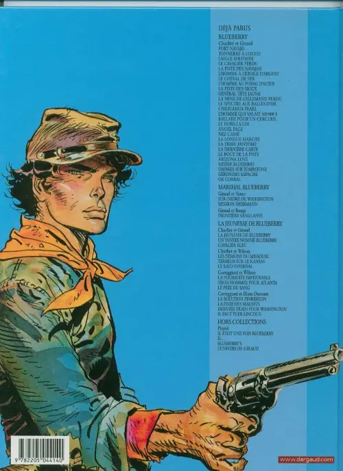 Verso de l'album La Jeunesse de Blueberry Tome 3 Cavalier bleu