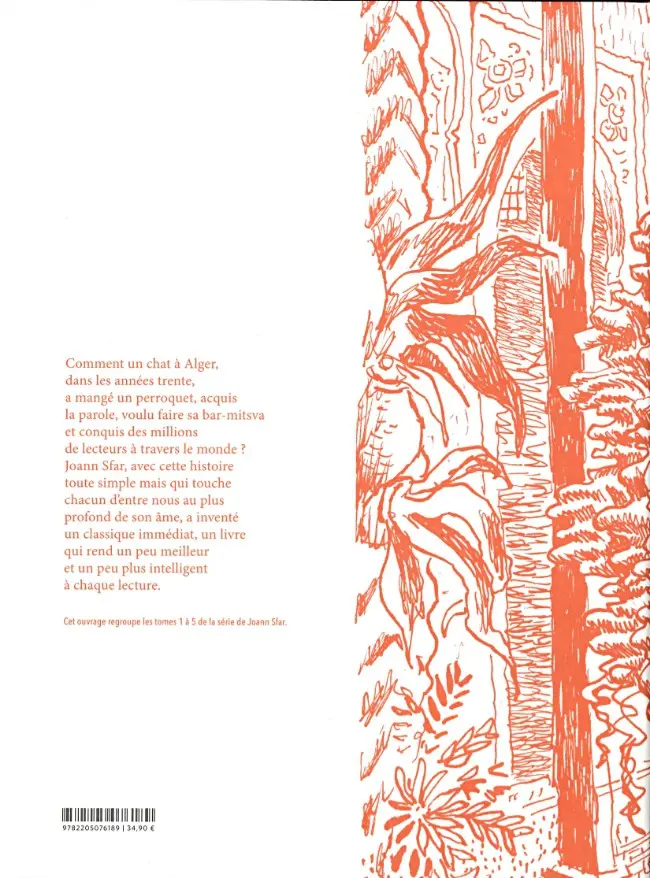 Verso de l'album Le Chat du Rabbin