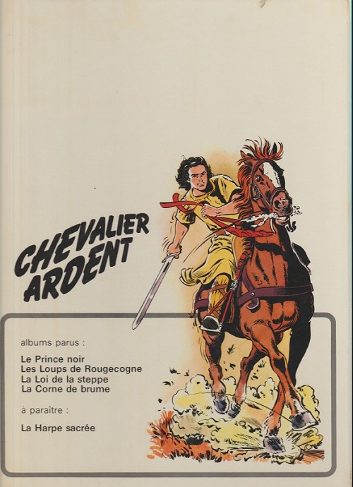 Verso de l'album Chevalier Ardent Tome 2 Les loups de Rougecogne