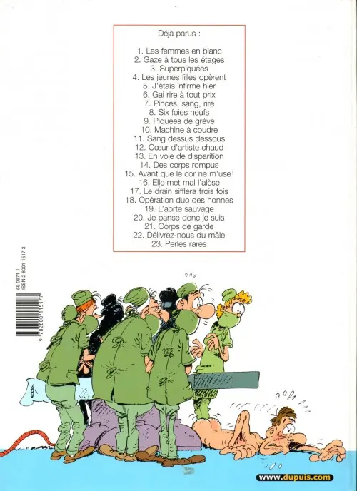 Verso de l'album Les Femmes en Blanc Tome 3 Superpiquées