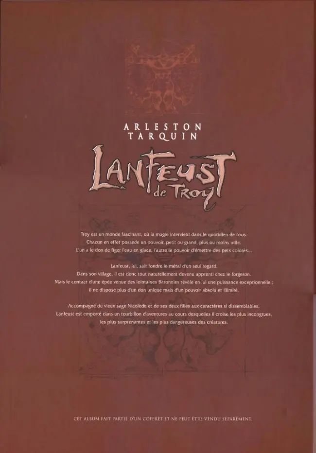 Verso de l'album Lanfeust de Troy Tome 8 La bête fabuleuse