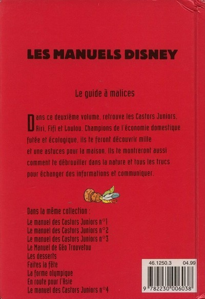 Verso de l'album Manuel des Castors Juniors 2ème série Tome 2 Le guide à malice