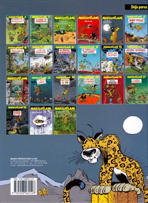 Verso de l'album Marsupilami Tome 4 Le pollen du Monte Urticando