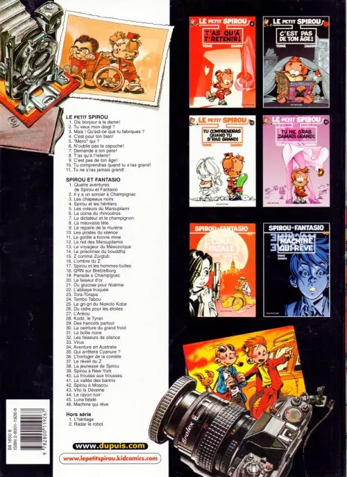 Verso de l'album Le Petit Spirou Tome 3 Mais ! Qu'est-ce que tu fabriques ?