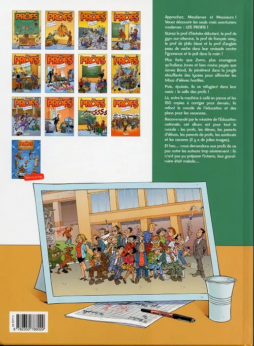 Verso de l'album Les Profs Tome 2 Loto et colles