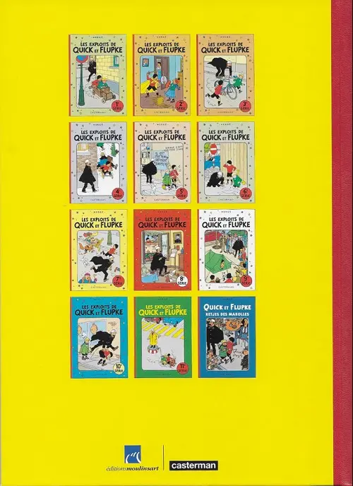 Verso de l'album Quick et Flupke - Gamins de Bruxelles 4e série