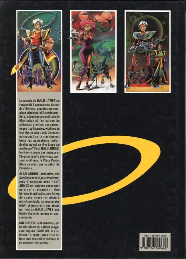 Verso de l'album La Ballade de Halo Jones Tome 1 L'Anneau