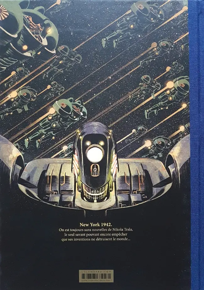 Verso de l'album Les Trois Fantômes de Tesla Tome 2 La conjuration des humains véritable