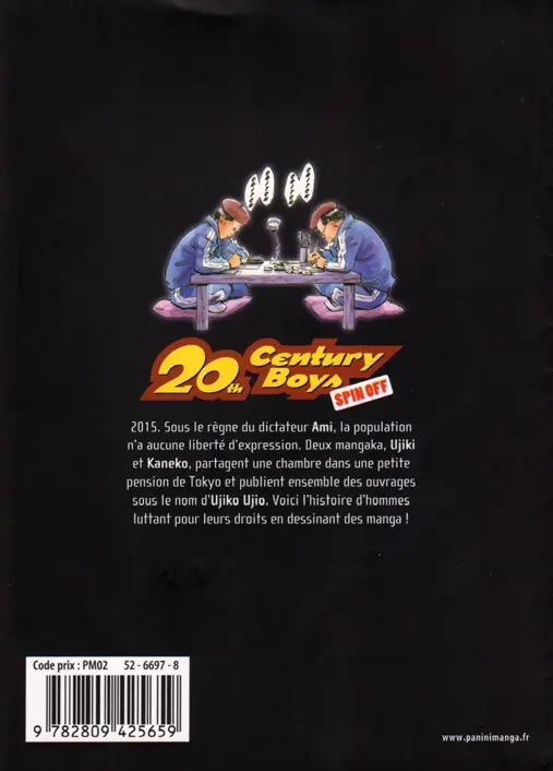 Verso de l'album 20th Century Boys Spin off