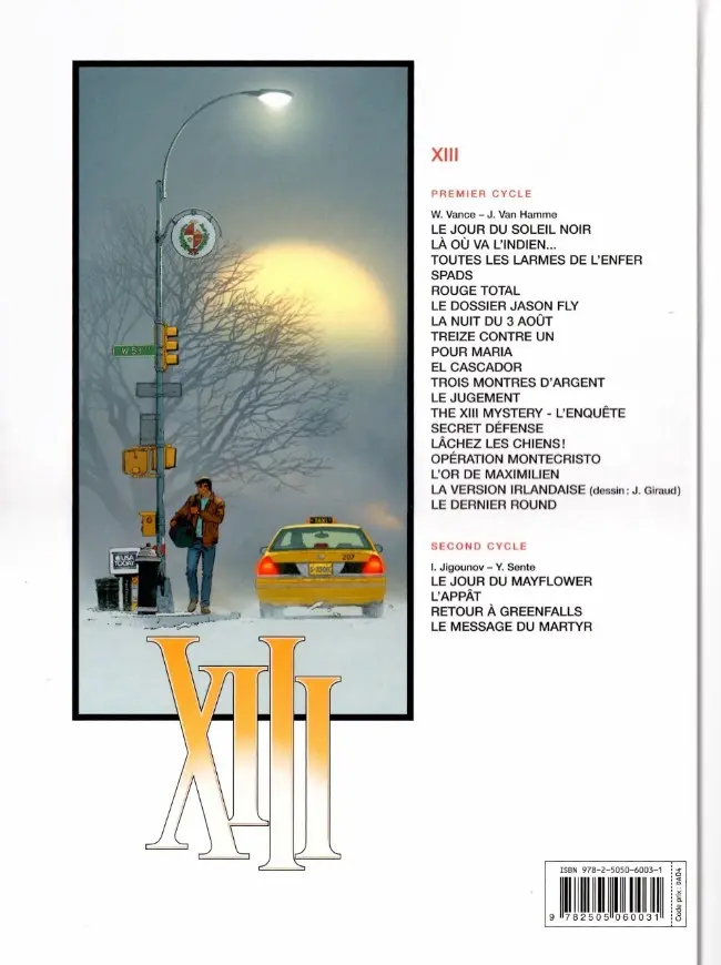 Verso de l'album XIII Tome 23 Le Message du martyr
