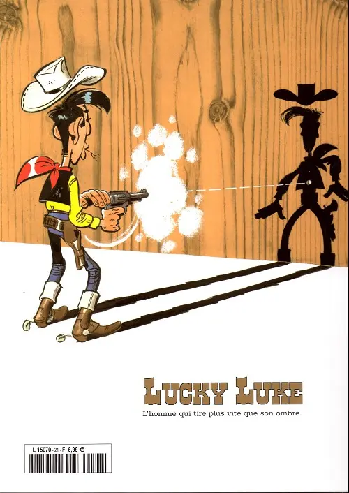 Verso de l'album Lucky Luke La collection Tome 21 Sarah Bernhardt