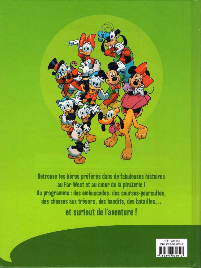 Verso de l'album Mickey & co Histoires de pirates & cow-boys