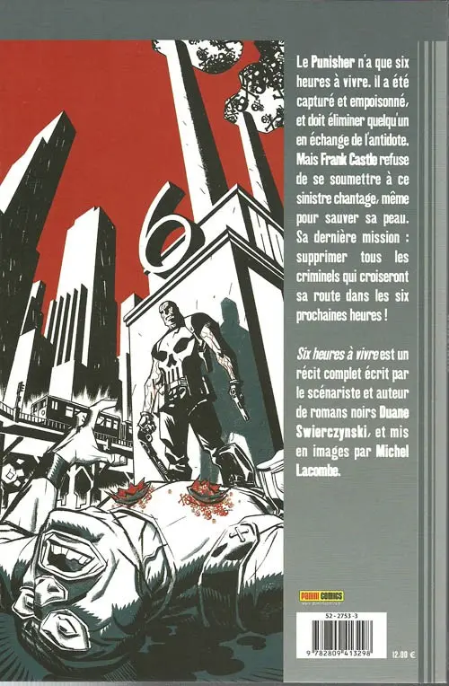 Verso de l'album Punisher Tome 16 Six heures à vivre