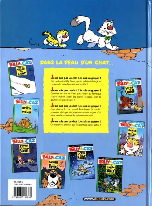 Verso de l'album Billy the Cat Tome 8 La vie de chaton