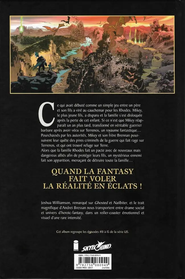 Verso de l'album Birthright Tome 3 Alliés et ennemis