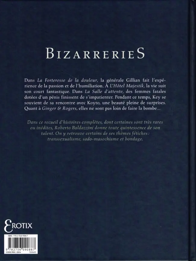 Verso de l'album BizarrerieS
