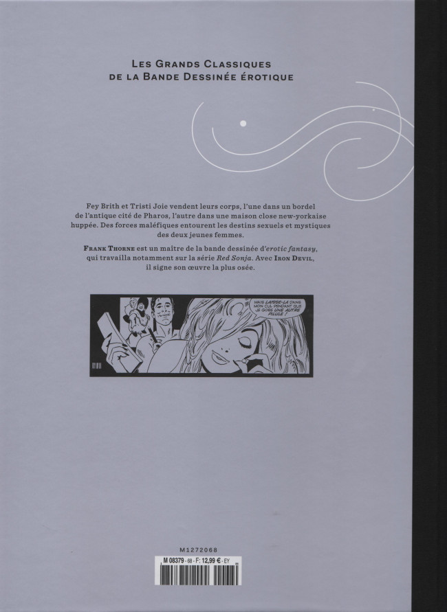 Verso de l'album Les Grands Classiques de la Bande Dessinée Érotique - La Collection Tome 68 Iron Devil