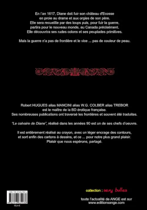 Verso de l'album Le Calvaire de Diane