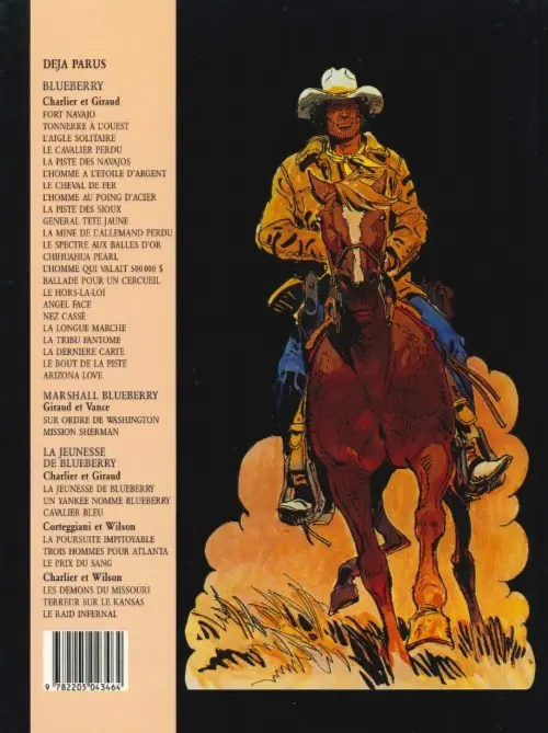 Verso de l'album Blueberry Tome 18 Nez cassé