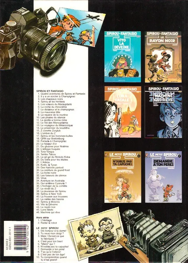 Verso de l'album Spirou et Fantasio Tome 12 Le nid des marsupilamis